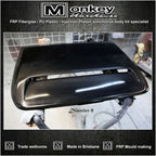 Installed View - Nissan Patrol GQ: Bonnet Scoop (1988-1997)