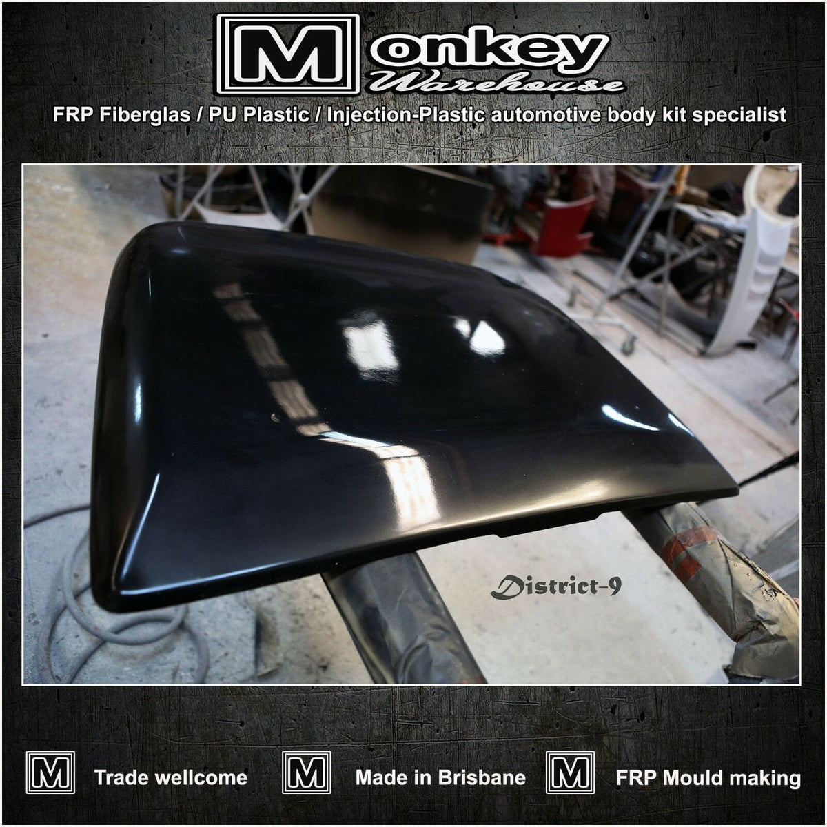Installed View - Nissan Patrol GQ: Bonnet Scoop (1988-1997)