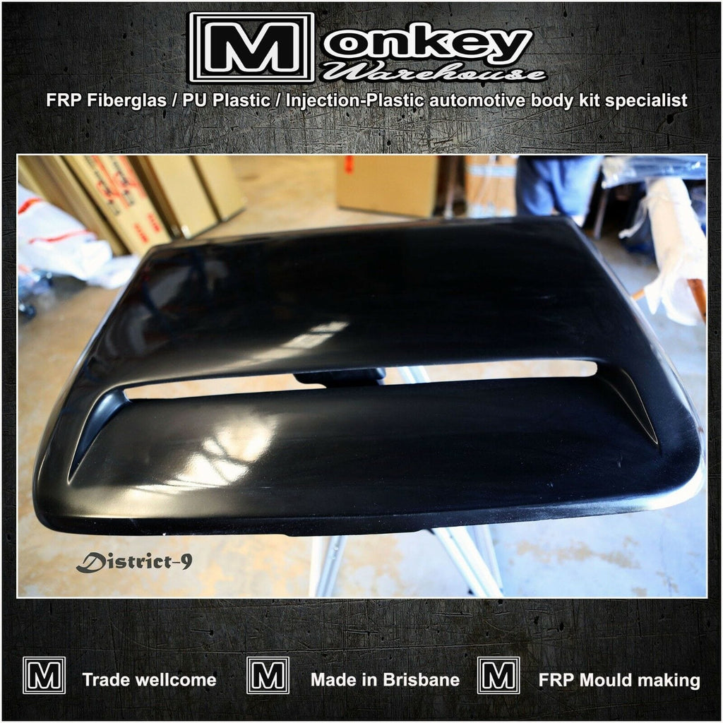 Installed View - Nissan Patrol GQ: Bonnet Scoop (1988-1997)