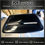 Installed View - Nissan Patrol GQ: Bonnet Scoop (1988-1997)