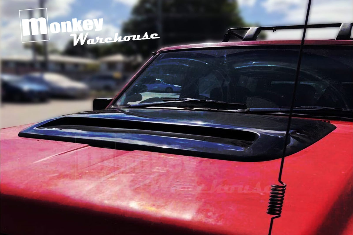 Installed View - Nissan Patrol GQ: Bonnet Scoop (1988-1997)