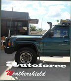 Installed View - Nissan Patrol GQ Ute (1988-1997): Premium Window Visors