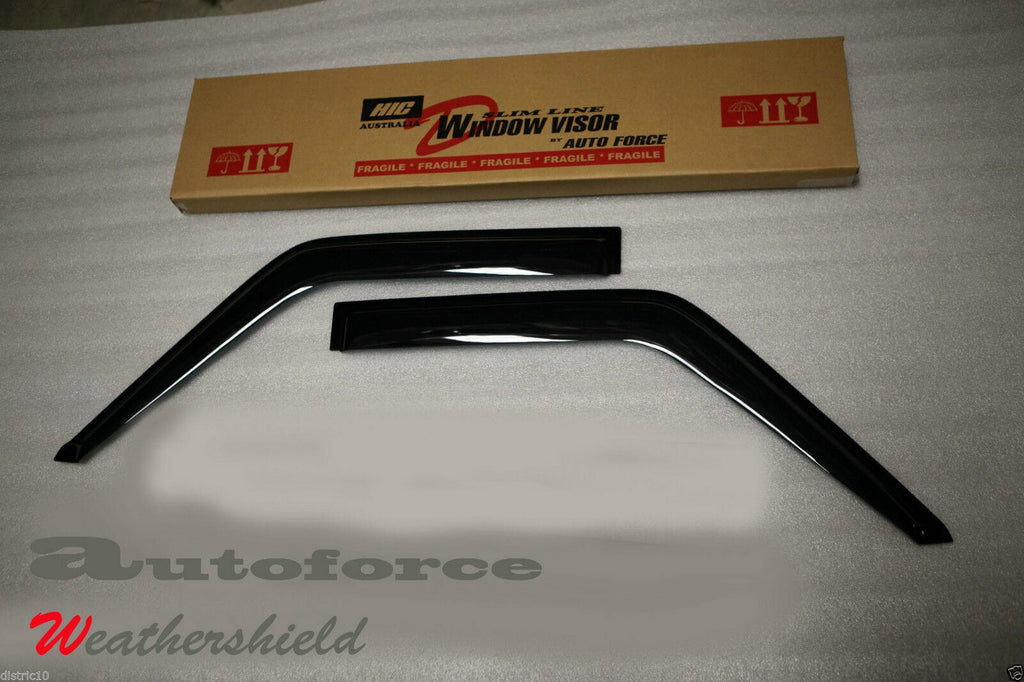 Installed View - Nissan Patrol GQ Ute (1988-1997): Premium Window Visors