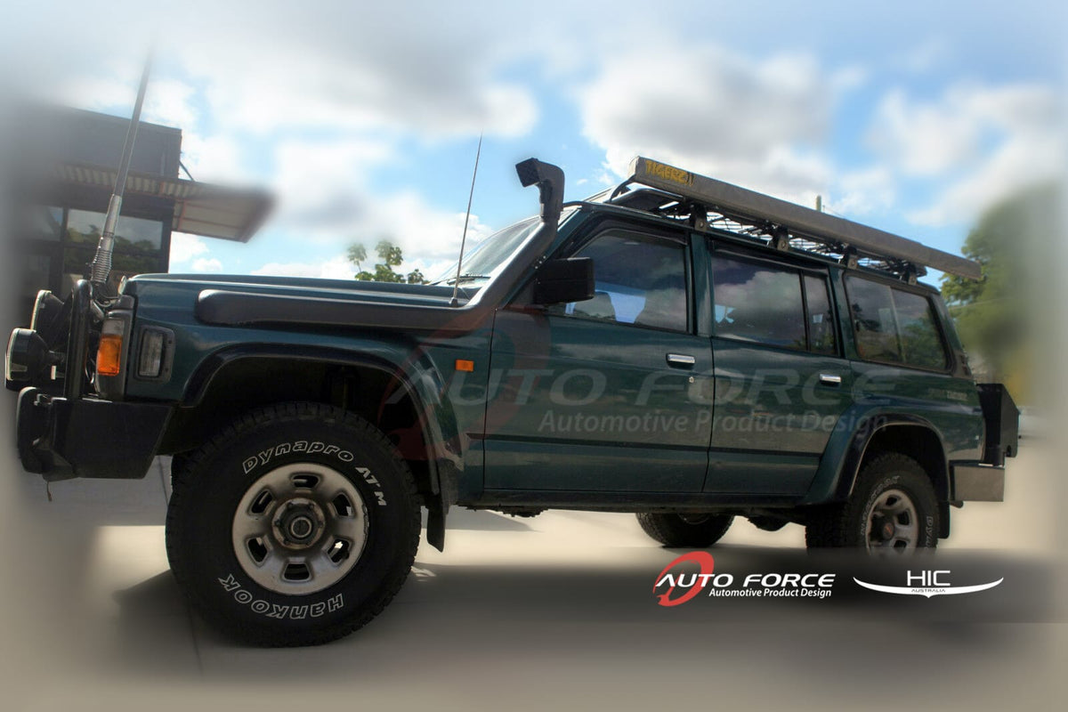 Installed View - Nissan Patrol GQ Wagon (1988-1997): Premium Window Visors