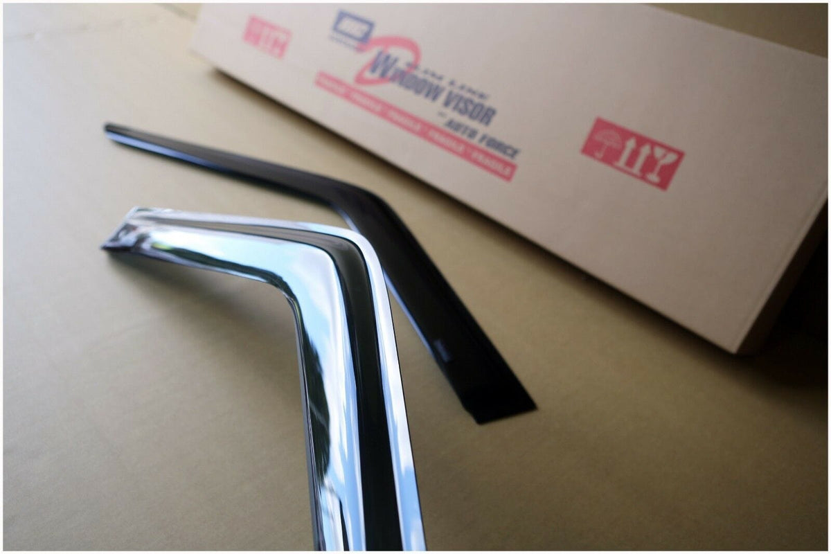 Installed View - Nissan Patrol GQ Y60 Ute (1988-1997): Premium Window Visors