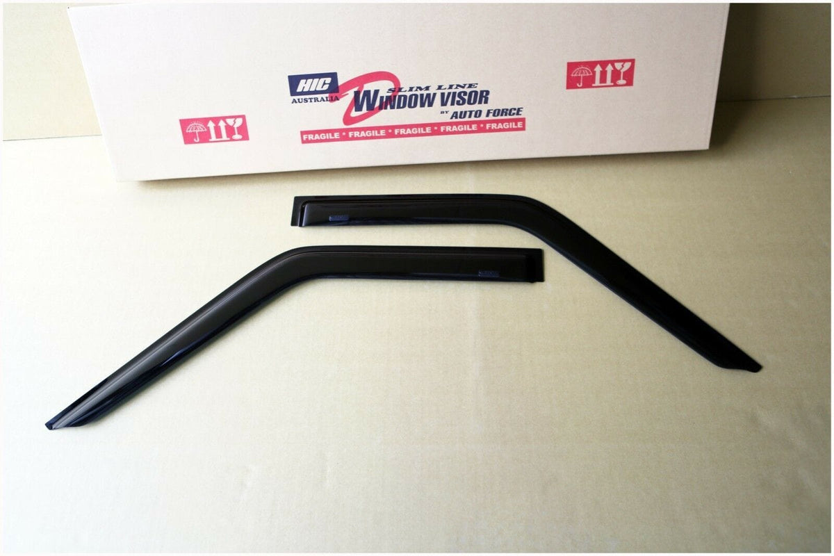 Installed View - Nissan Patrol GQ Y60 Ute (1988-1997): Premium Window Visors