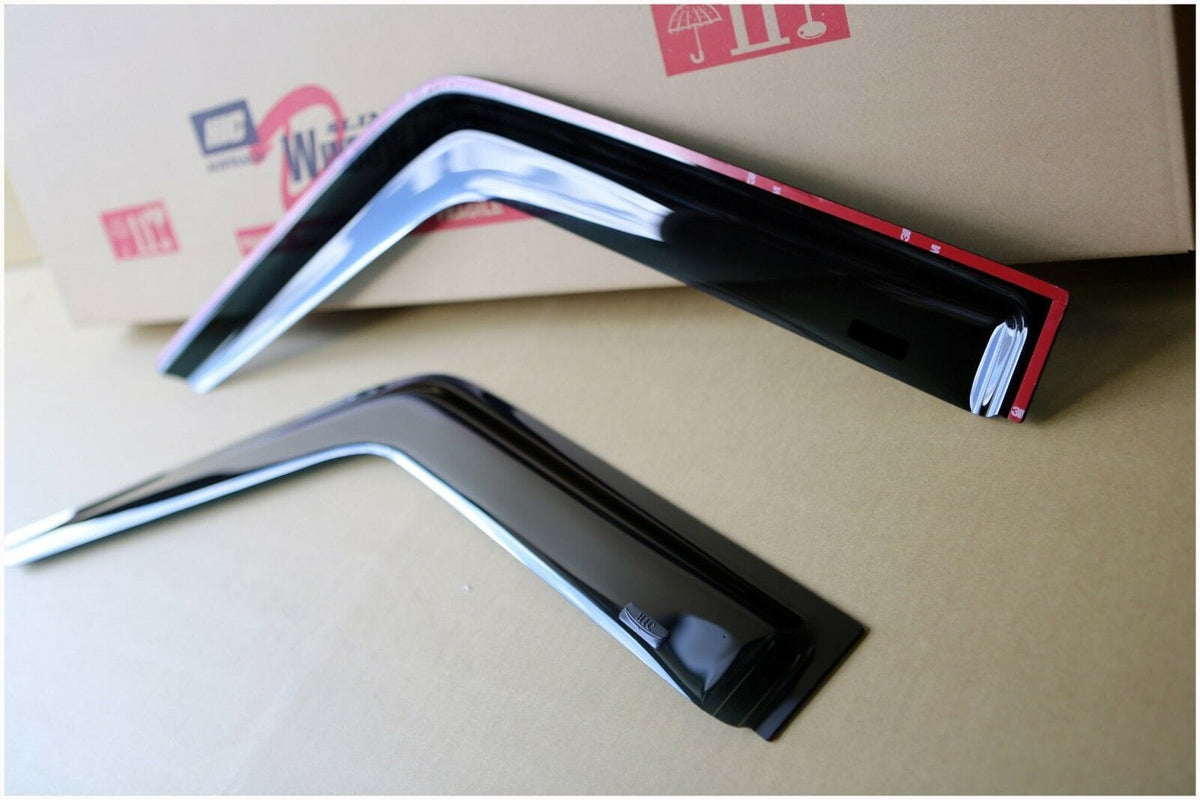 Installed View - Nissan Patrol GQ Y60 Ute (1988-1997): Premium Window Visors
