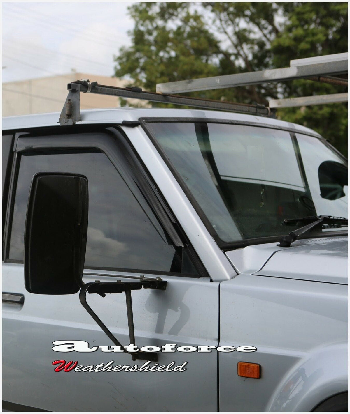 Installed View - Nissan Patrol GQ Y60 Ute (1988-1997): Premium Window Visors
