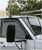 Installed View - Nissan Patrol GQ Y60 Wagon (1988-1997): Premium Window Visors