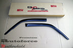 Installed View - Nissan Patrol GU Y61 Ute (2004-2015): Premium Window Visors