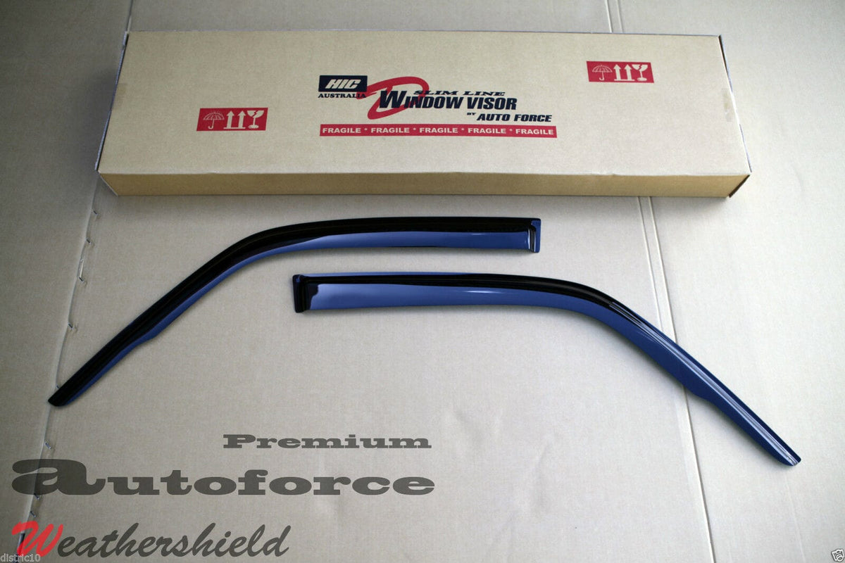 Installed View - Nissan Patrol GU Y61 Ute (2004-2015): Premium Window Visors