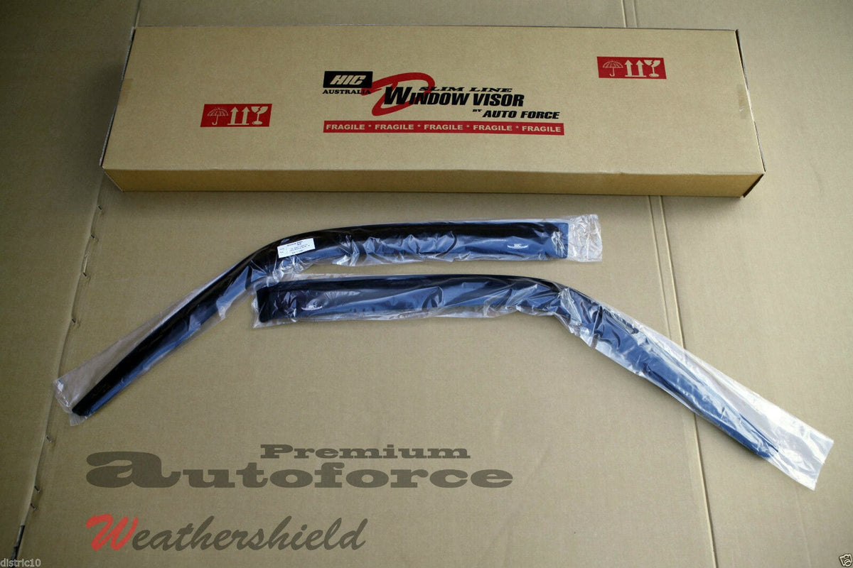 Installed View - Nissan Patrol GU Y61 Ute (2004-2015): Premium Window Visors