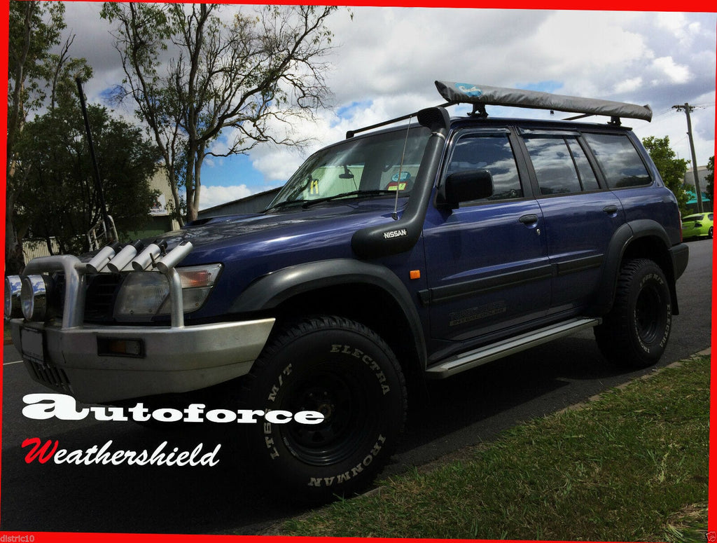 Installed View - Nissan Patrol GU Y61 Wagon (1998-2017): Premium Window Visors