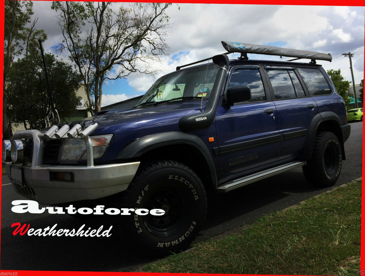 Installed View - Nissan Patrol GU Y61 Wagon (1998-2017): Premium Window Visors