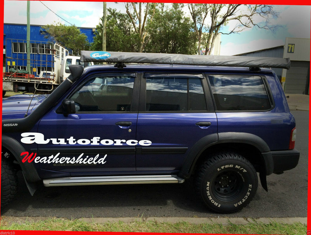 Installed View - Nissan Patrol GU Y61 Wagon (1998-2017): Premium Window Visors