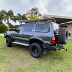 Installed View - Nissan Patrol GU Y61 Wagon (1998-2017): Premium Window Visors