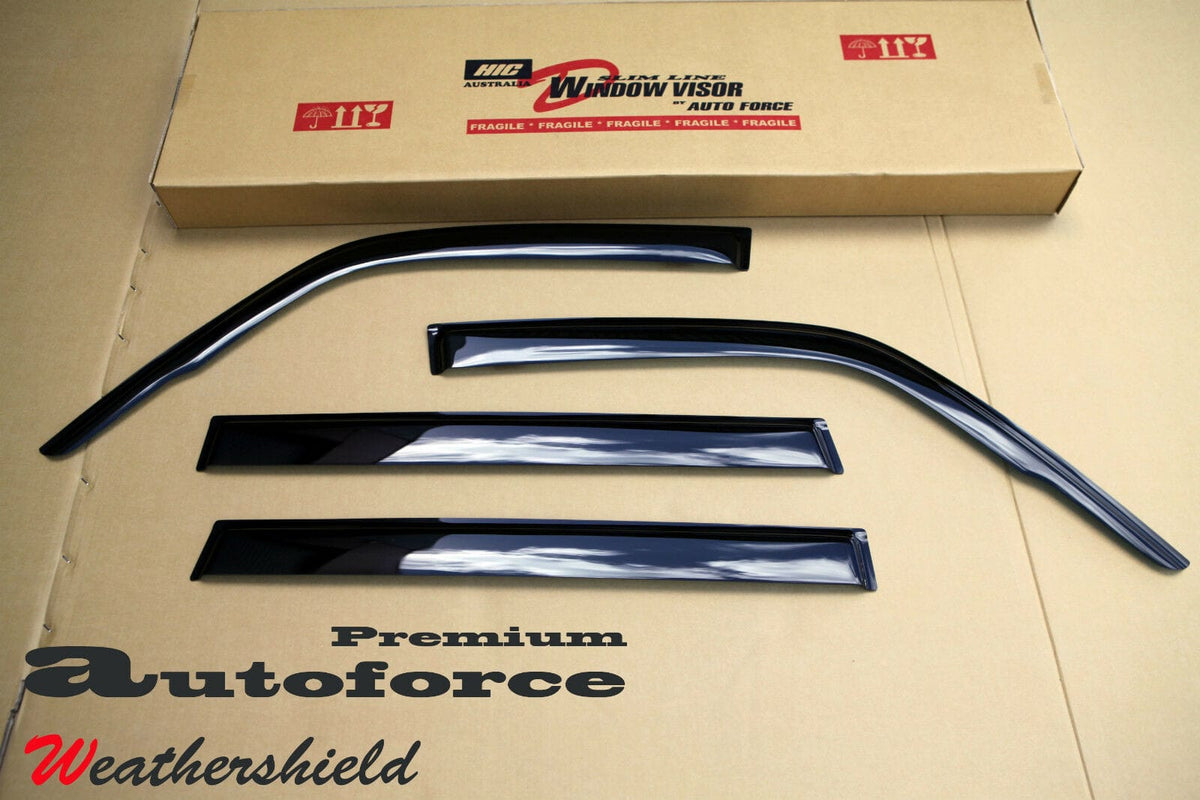 Installed View - Nissan Patrol GU Y61 Wagon (1998-2017): Premium Window Visors