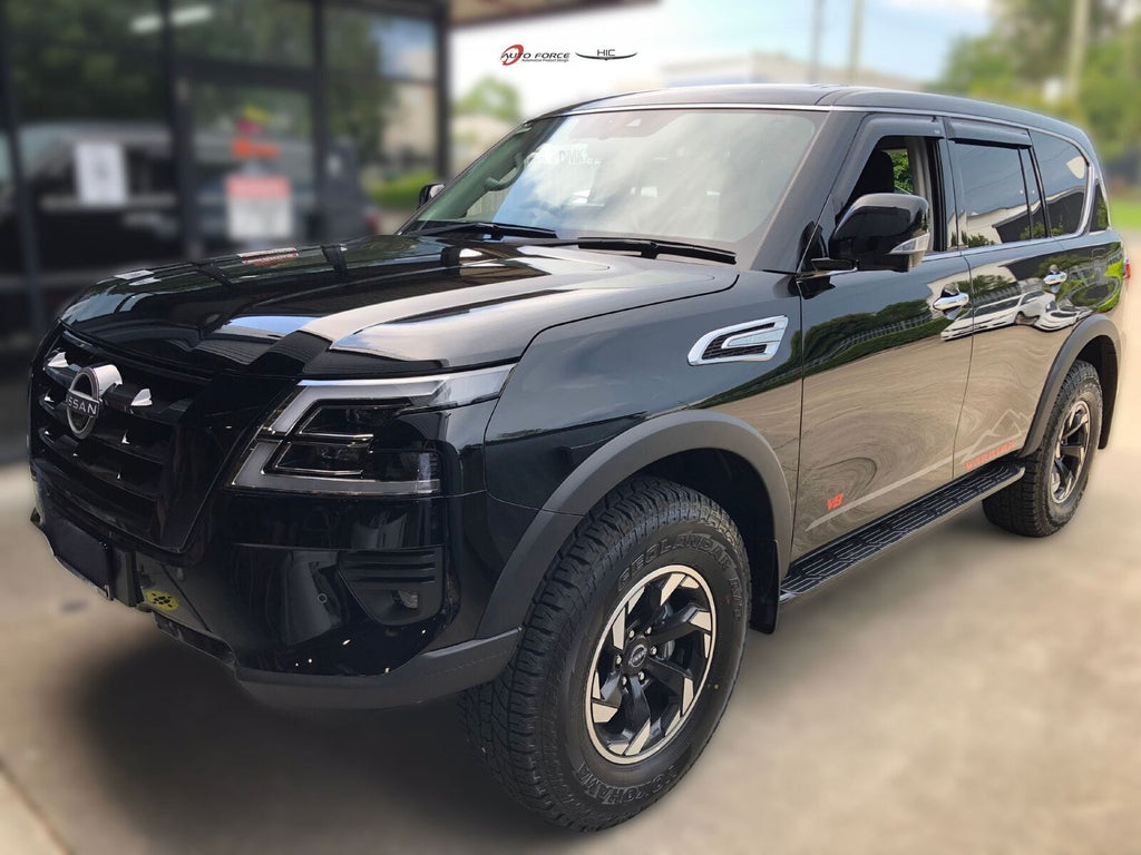 Installed View - Nissan Patrol Y62 (2013-Onwards): Premium Window Visors