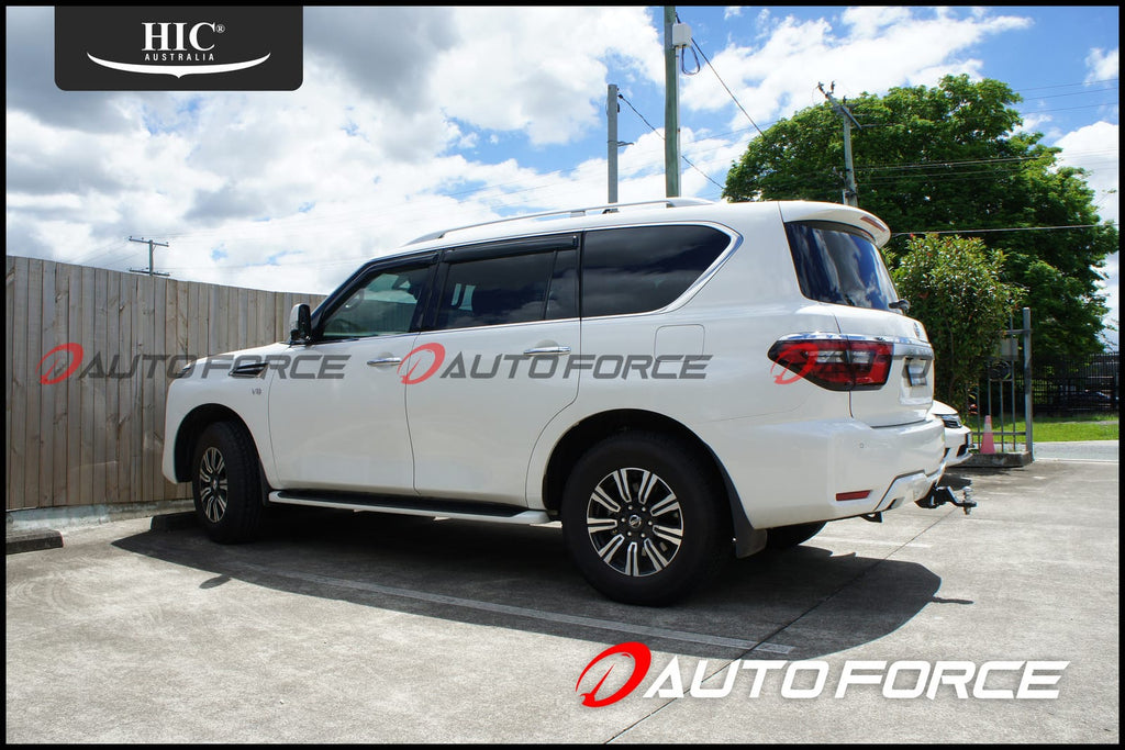 Installed View - Nissan Patrol Y62 (2013-Onwards): Premium Window Visors