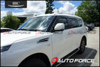Installed View - Nissan Patrol Y62 (2013-Onwards): Premium Window Visors