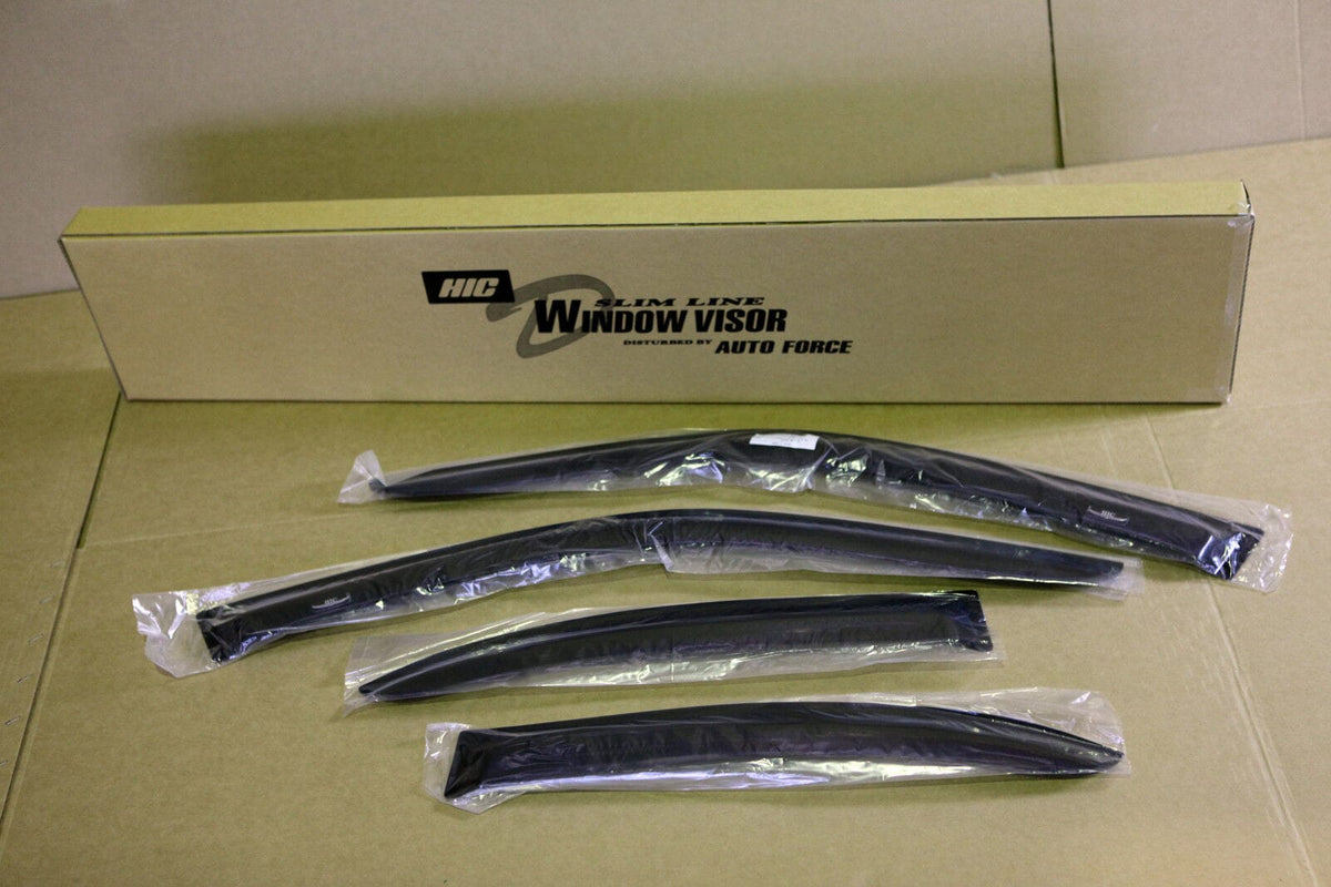 Installed View - Nissan Pulsar N15 Hatch (1993-2000): Premium Window Visors