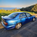 Installed View - Nissan Pulsar N15 Sedan (1993-2000): Premium Window Visors