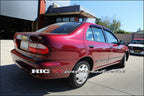 Installed View - Nissan Pulsar N15 Sedan (1993-2000): Premium Window Visors