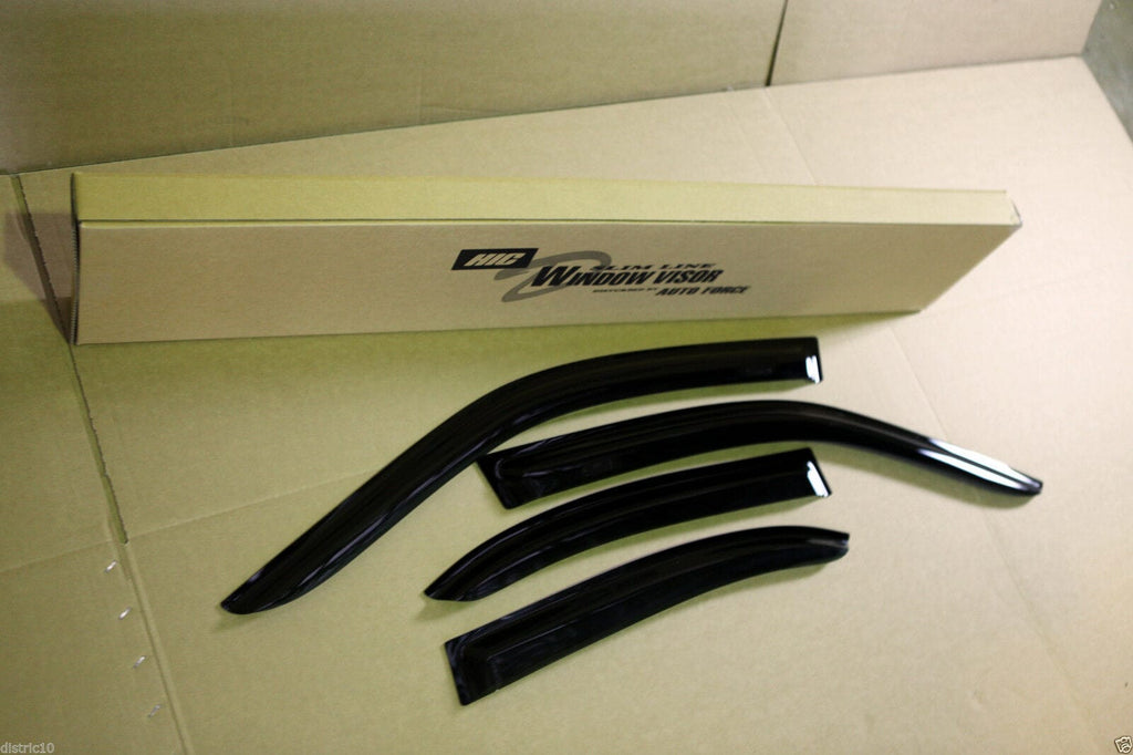 Installed View - Nissan Pulsar N15 Sedan (1993-2000): Premium Window Visors