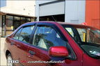 Installed View - Nissan Pulsar N15 Sedan (1993-2000): Premium Window Visors