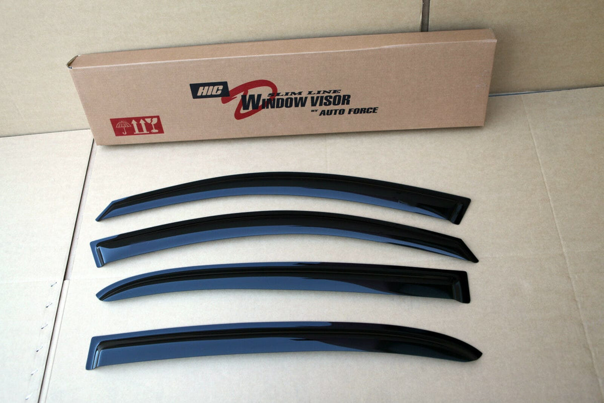 Installed View - Nissan Pulsar N16 Sedan (2001-2006): Premium Window Visors
