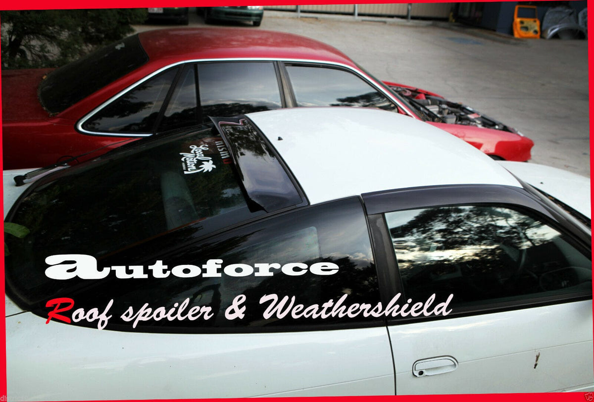Installed View - Nissan Silvia S13 / 180SX / 240SX Premium Window Visors