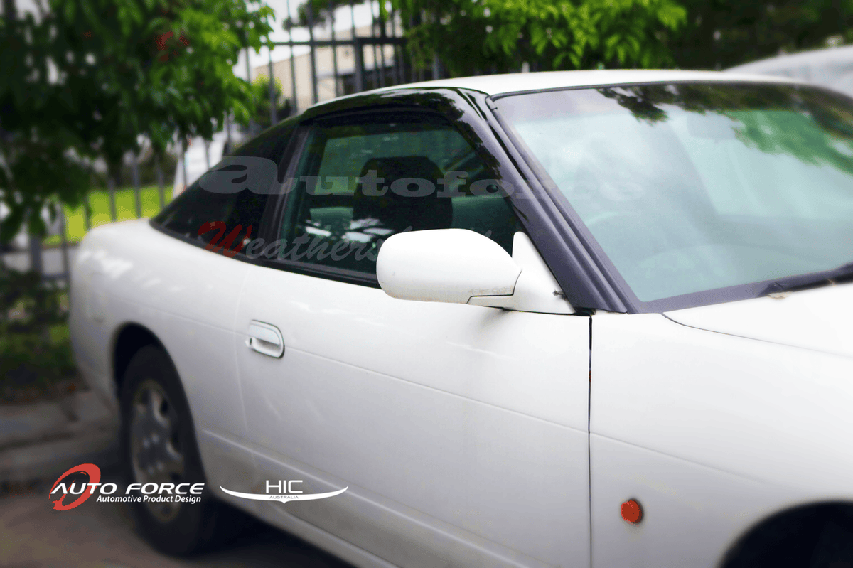 Installed View - Nissan Silvia S13 / 180SX / 240SX Premium Window Visors