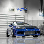 Installed View - Nissan Silvia S13 / 180SX: S15 Conversion Origin Style Front Guards