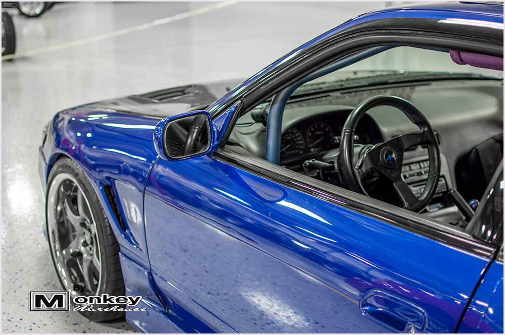 Installed View - Nissan Silvia S13 / 180SX: S15 Conversion Origin Style Front Guards