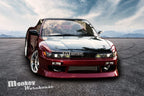 Installed View - Nissan Silvia S13: BN Sport Style Wide Body Kit