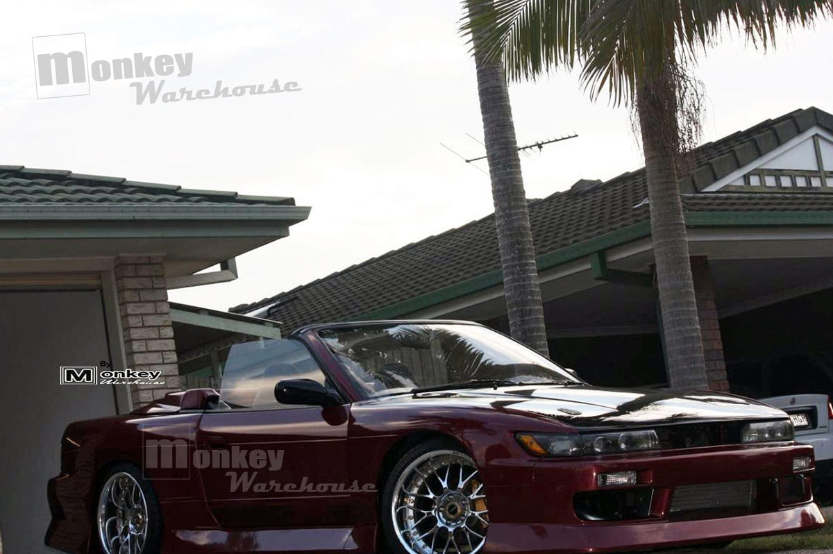Installed View - Nissan Silvia S13: BN Sport Style Wide Body Kit