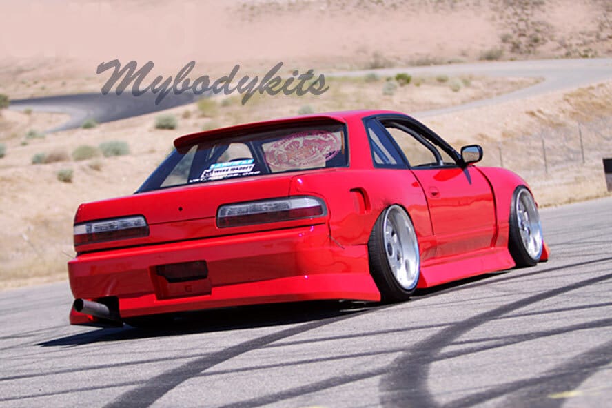 Installed View - Nissan Silvia S13: BN Sport Style Wide Body Kit