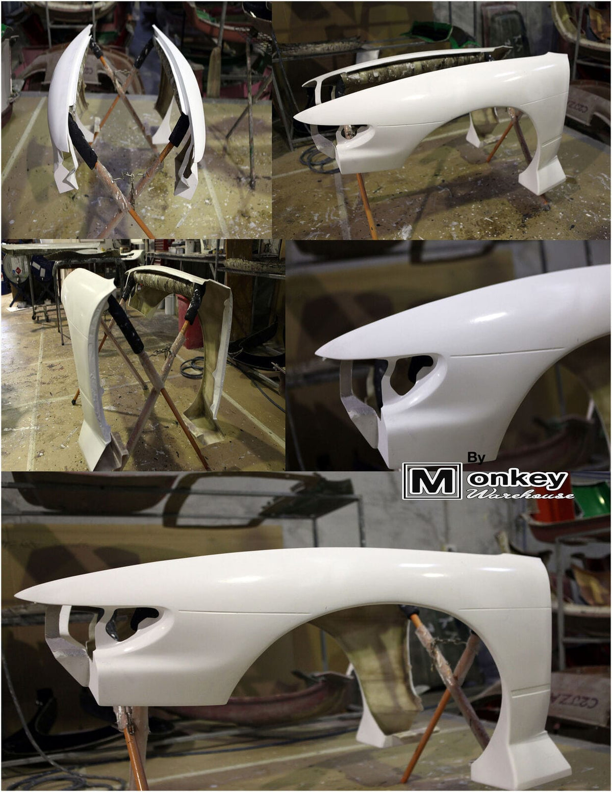 Installed View - Nissan Silvia S13: BN Sports Blister Wide Style +45mm Front Guard Fenders