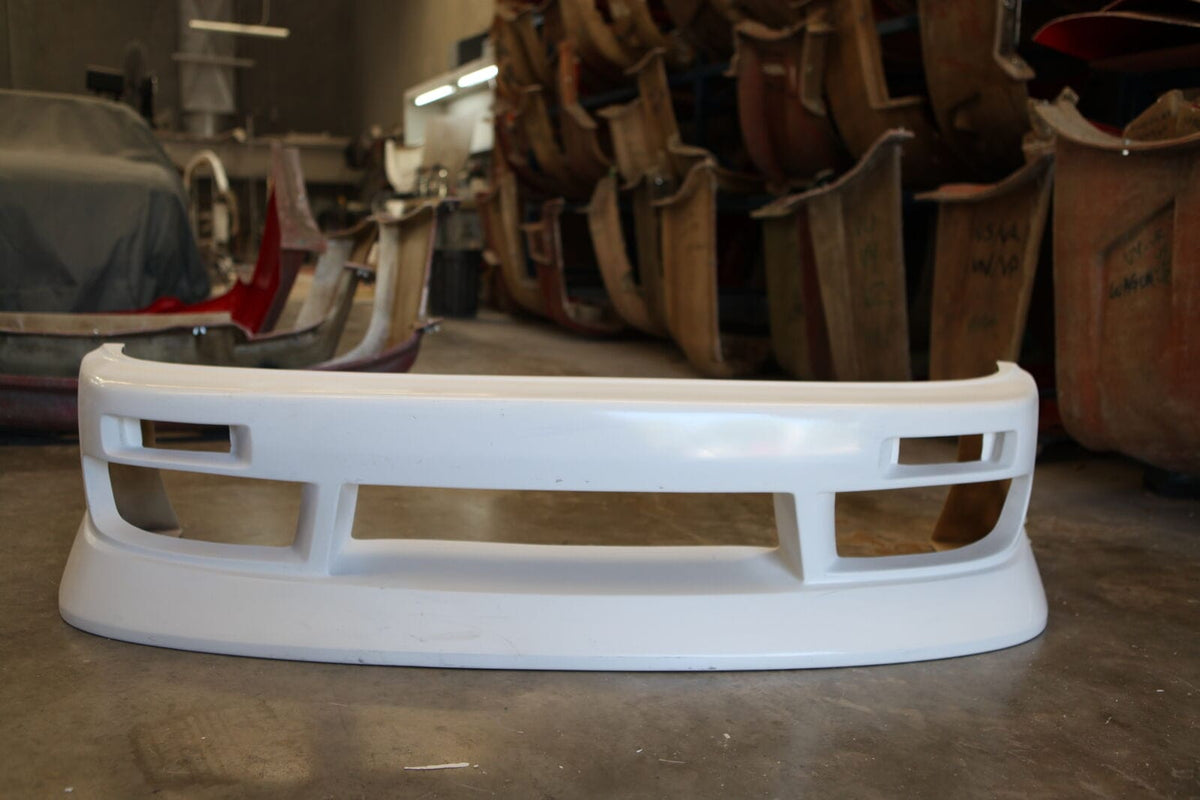 Installed View - Nissan Silvia S13: BN Sports Blister Wide Style Front Bumper