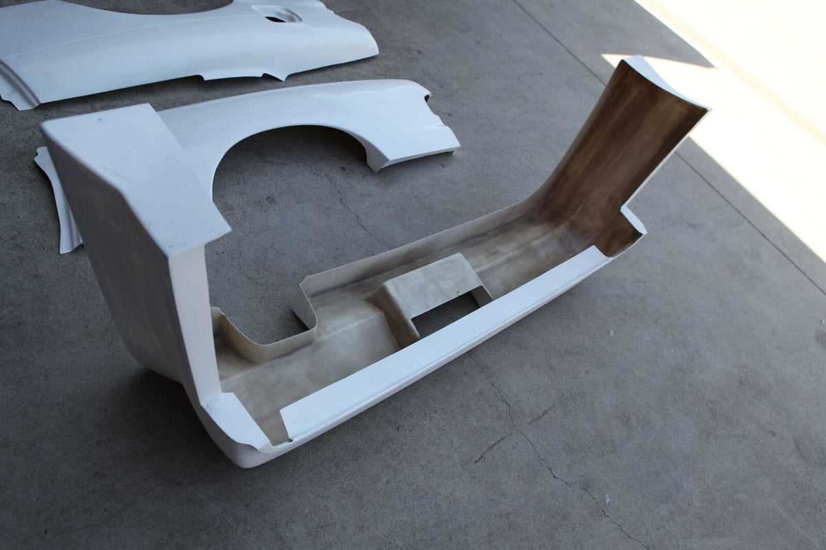 Installed View - Nissan Silvia S13: BN Sports Blister Wide Style Rear Bumper