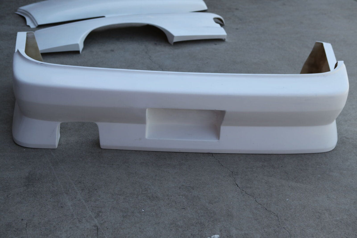 Installed View - Nissan Silvia S13: BN Sports Blister Wide Style Rear Bumper