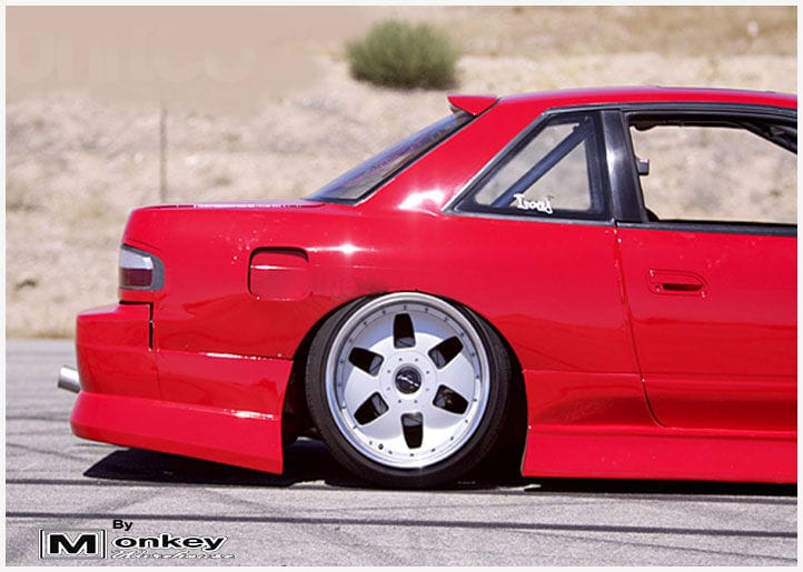 Installed View - Nissan Silvia S13: BN Sports Blister Wide Style Rear Quarter Fender Guards
