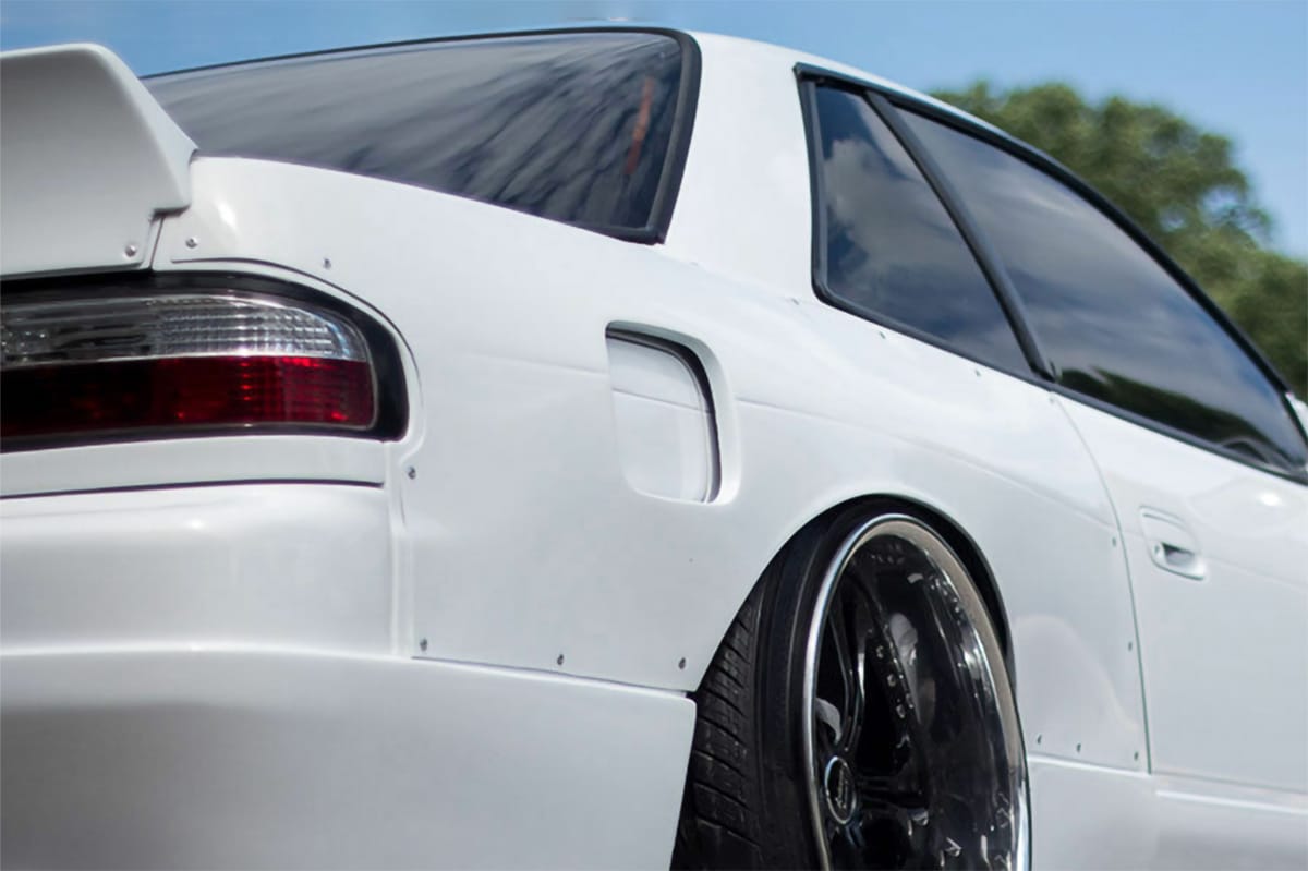 Installed View - Nissan Silvia S13: D-Max Style Rear Quarter Panels