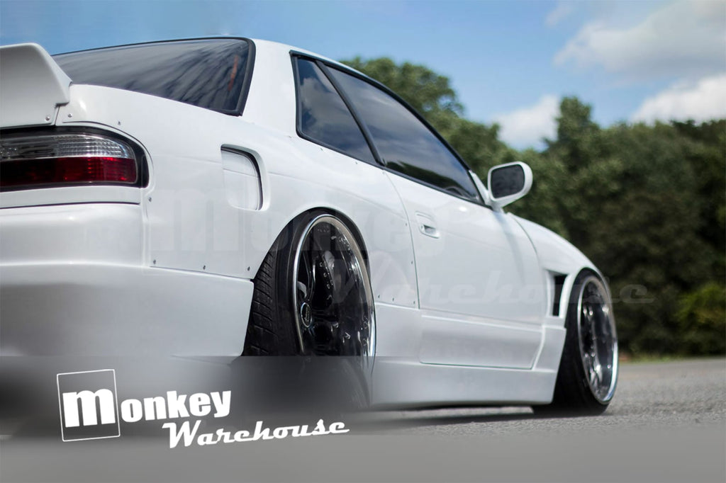 Installed View - Nissan Silvia S13: D-Max Style Rear Quarter Panels