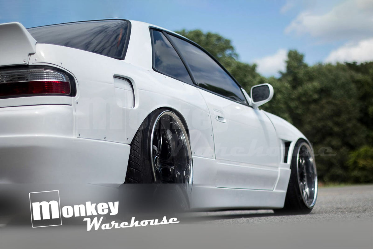 Installed View - Nissan Silvia S13: D-Max Style Rear Quarter Panels