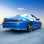 Installed View - Nissan Silvia S13: D-Max Style Side Skirts