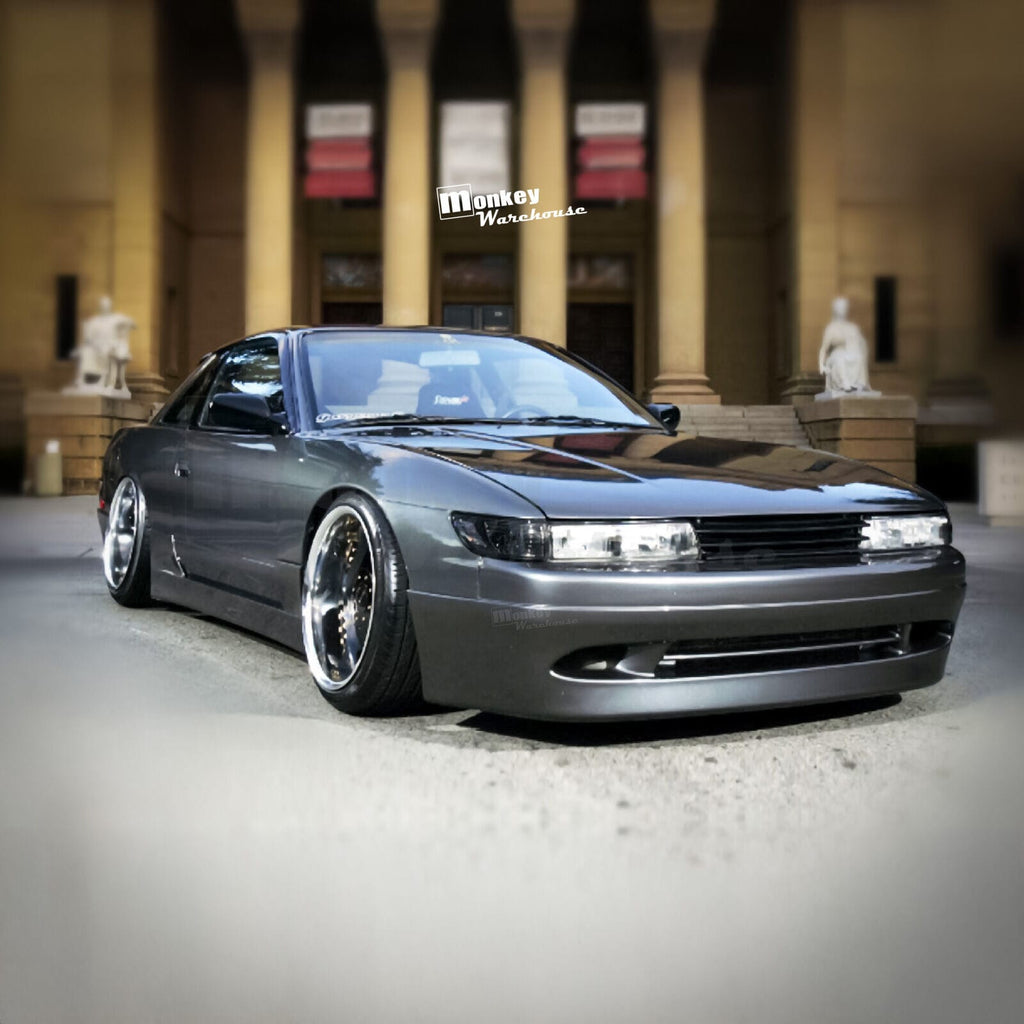 Installed View - Nissan Silvia S13: Instant Gentleman Style Full Body Kit