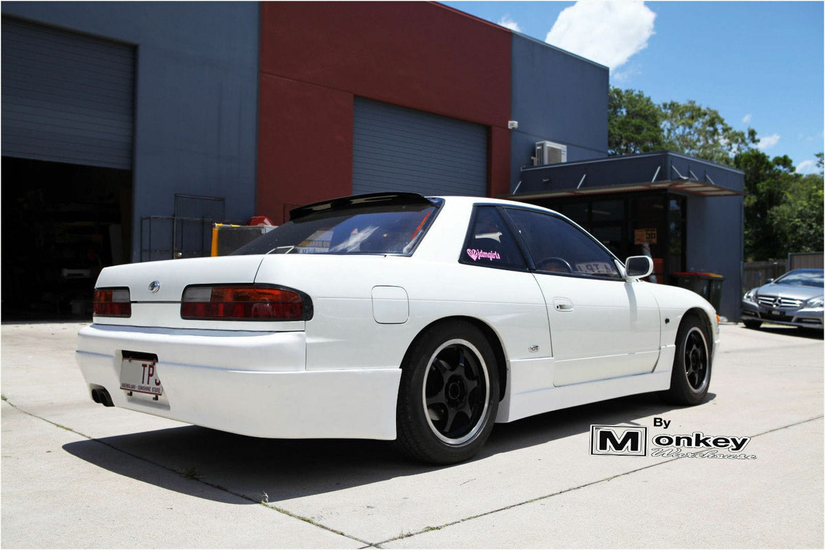 Installed View - Nissan Silvia S13: Instant Gentleman Style Rear Bumper