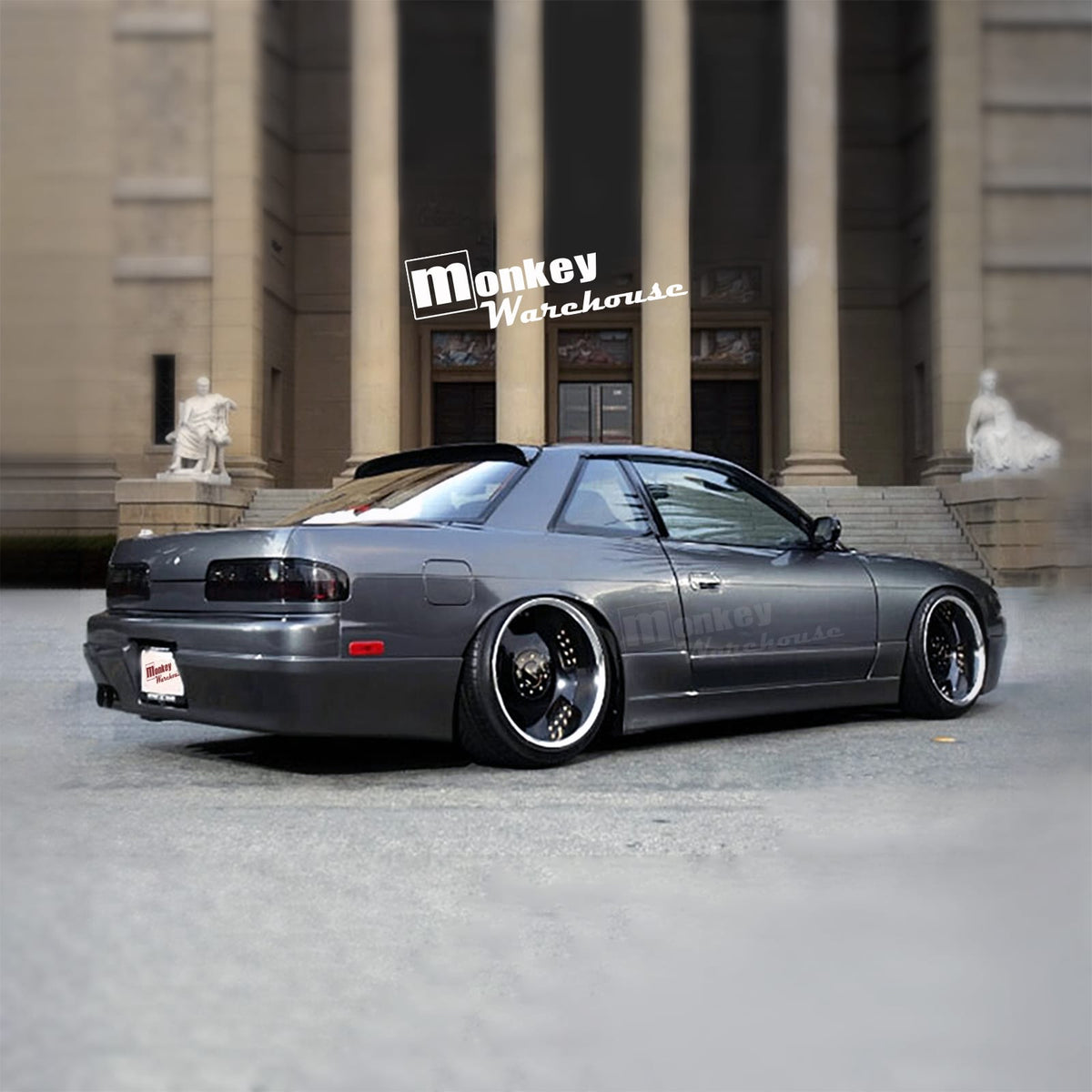Installed View - Nissan Silvia S13: Instant Gentleman Style Rear Bumper