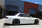 Installed View - Nissan Silvia S13: Instant Gentleman Style Side Skirts